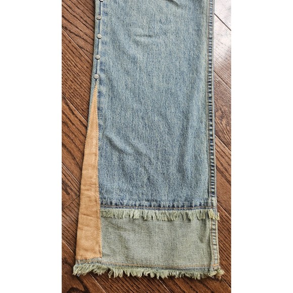 L.A. Blues Vintage 90s Women's Blue Jeans  Size 10 Riveted Hippie Y2K - Picture 3 of 16